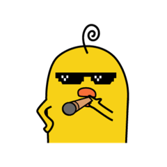 [LINEスタンプ] Yellow cute duck 1