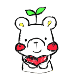 [LINEスタンプ] Side Face Bear