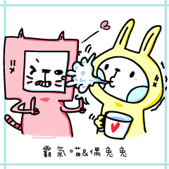 [LINEスタンプ] Cats and Rabbits-Love life