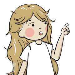 [LINEスタンプ] Emotional Girl Khowtu