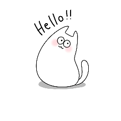 [LINEスタンプ] ずっしりもっちりねこ