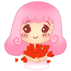 [LINEスタンプ] Pinku Ann