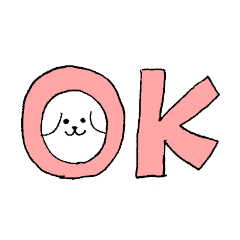 [LINEスタンプ] 白くて丸い犬