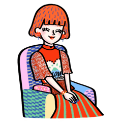 [LINEスタンプ] Fashion Girl: Istudyfashioninmilan vol.1