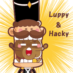 [LINEスタンプ] Luppy＆Hacky