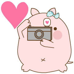 [LINEスタンプ] piggy cute pink pig 2