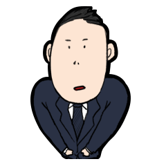 [LINEスタンプ] A timid salaried worker