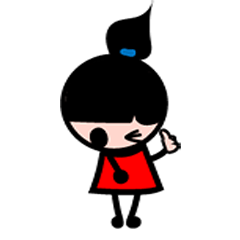 [LINEスタンプ] little girl and little star