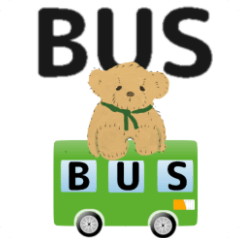 [LINEスタンプ] bus driver(English ver)2