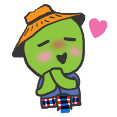 [LINEスタンプ] SHAING GREEN