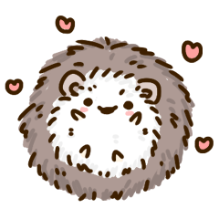 [LINEスタンプ] Adorkable hedgehog