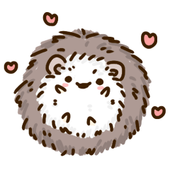 [LINEスタンプ] Adorkable hedgehogの画像（メイン）