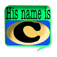 [LINEスタンプ] His name is C.