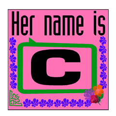 [LINEスタンプ] Her name is C vol.1