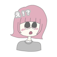 [LINEスタンプ] ぱっつんジョシときどきネコの日常スタンプ