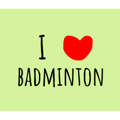 [LINEスタンプ] Love Badminton