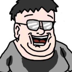 [LINEスタンプ] FUNNY FAT NERD IS ME