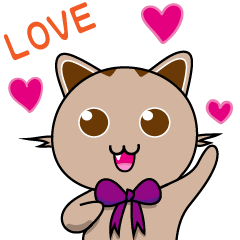 [LINEスタンプ] Magic ribbon cat story