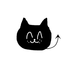[LINEスタンプ] Black Devil Cat.