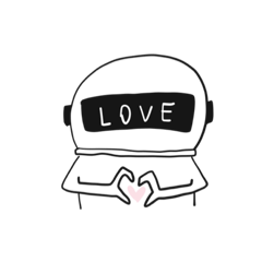 [LINEスタンプ] lonelyastronaut