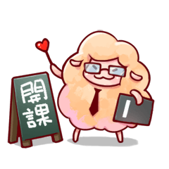 [LINEスタンプ] Prof. Hu and her happy friends