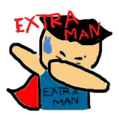 [LINEスタンプ] EXTRA MAN