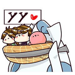 [LINEスタンプ] yy and friends