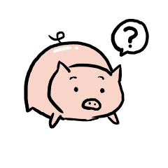 [LINEスタンプ] hungry small pig