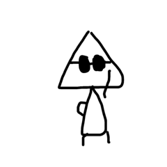 [LINEスタンプ] The Triangle is born