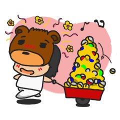 [LINEスタンプ] Lucky girl with GACHA