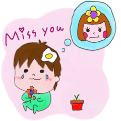 [LINEスタンプ] Hua mei's daily life