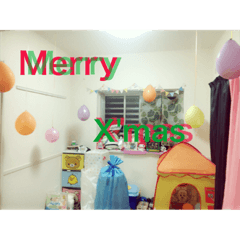 [LINEスタンプ] "Merry Christmas"