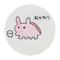 [LINEスタンプ] もじゃとうさぎもどき