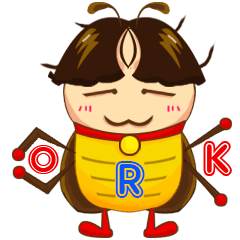 [LINEスタンプ] Roach man