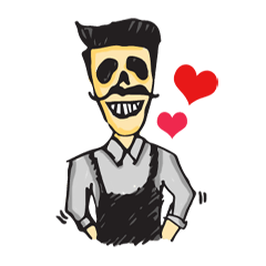 [LINEスタンプ] skull lovely