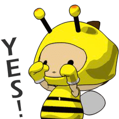 [LINEスタンプ] Tono.Q:Dressage show - bee costumeの画像（メイン）