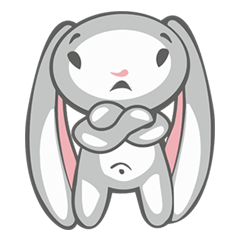 [LINEスタンプ] Cute Happy Rabbit