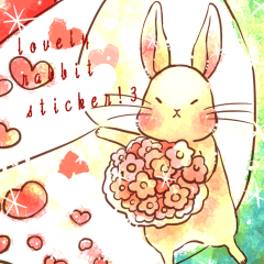 [LINEスタンプ] Lovely rabbit sticker！第三弾（文字なし）の画像（メイン）
