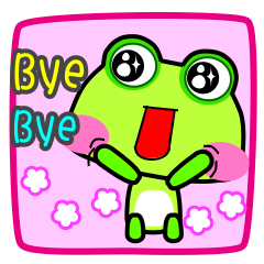 [LINEスタンプ] Gua.Gua. Gua. Small frog show time.