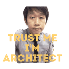 [LINEスタンプ] Architect at work