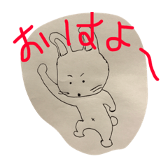 [LINEスタンプ] 手書きの動物達が日常会話