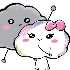 [LINEスタンプ] Dusty and Fluffy