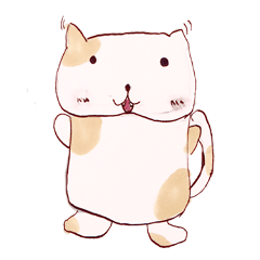 [LINEスタンプ] Healing cat dog