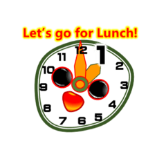[LINEスタンプ] what time will we meet？