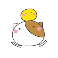 [LINEスタンプ] ねことぴよ