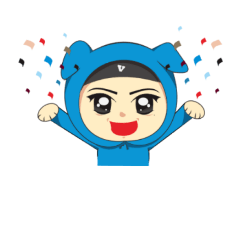 [LINEスタンプ] V'mans (lazy person)