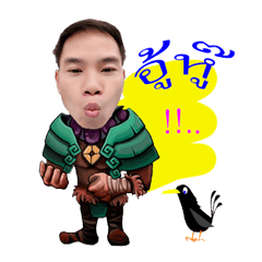 [LINEスタンプ] Crow 2018