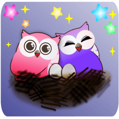 [LINEスタンプ] Cute Owl-1
