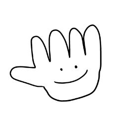 [LINEスタンプ] hand sign boy