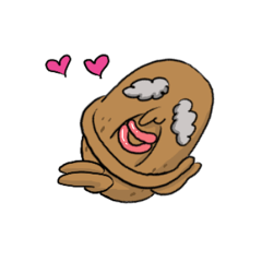 [LINEスタンプ] Potato grandpa